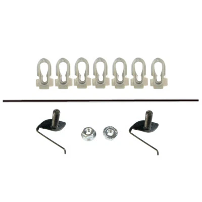 1968~1969 Chevy El Camino Rear Lower Tail Gate Molding w/Clips Hardware - M1383R - Imagem 1 de 3