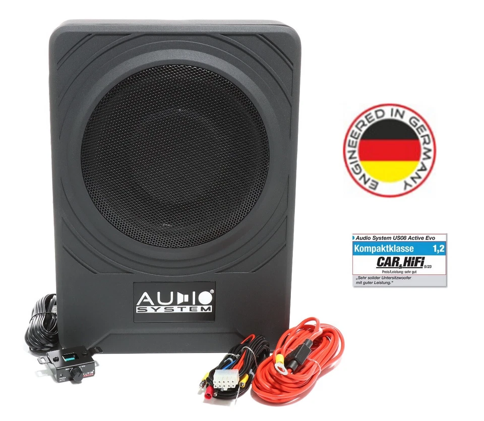 Audio System US08 ACTIVE EVO Underseat Subwoofer mit internem Monoamplifier +RTC - Bild 1 von 4