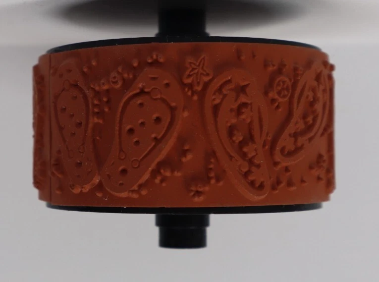 Sandalias chanclas Stampin' Up de goma alrededor de 1" rueda playa verano arena Foto 1 de 3