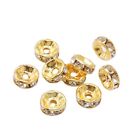 Add Glamour To Your Jewelry 10Mm Rhinestone Crystal Spacer Beads 50Pcs