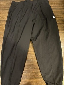 Adidas Pants Regular Fit Black Size XL Straight Leg 7/8 Style Track Pants Womens - Picture 1 of 10