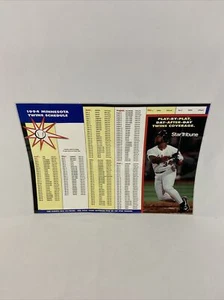 Vintage 1994 Minnestoa Twins Kirby Puckett MLB Baseball 20x14 Wall Poster - Picture 1 of 12