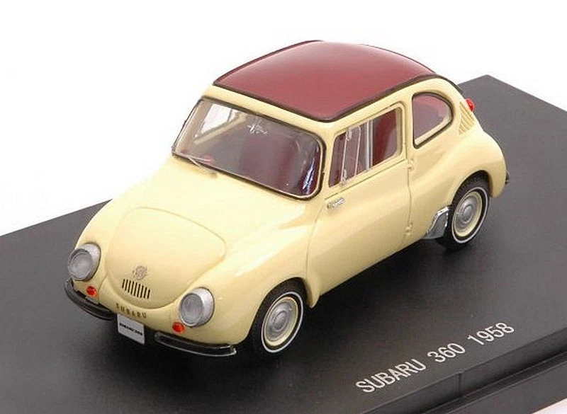 Subaru 360 1958 Beige/Brown 1:43 1:43 EBBRO 45685 - Immagine 1 di 1