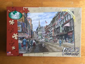 "Beantown" 1500 Piece Jigsaw Puzzle by Serendipity Puzzle Co. Stanton Manolakas - Picture 1 of 11