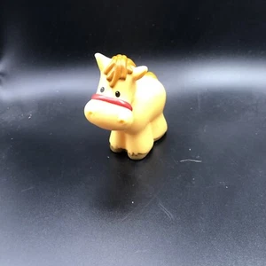Fisher Price Little People Pony Pferd gelb PVC Figur 2007 - Bild 1 von 3