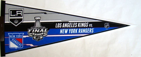 Los Angeles Kings vs New York Rangers Stanley Cup Finals Pennant 12" X 30" Cover