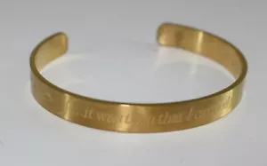Steel By Design Bracelet Stainless Religious Gold NEW - Picture 1 of 4