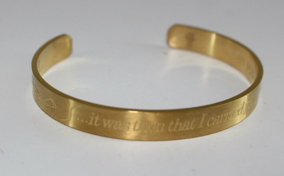 Pulsera Acero Por Diseño Acero Inoxidable Oro Religioso NUEVO Foto 1 de 4