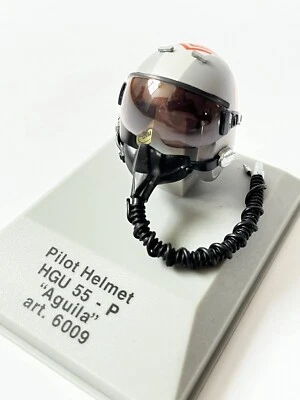 CDC Armour 1/8 Aguila Aerobatic Display team Pilot Helmet HGU 55 6009. - Image 1 of 4