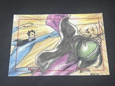 Rittenhouse Marvel Greatest Battles Sketch Card by MJ San Juan mr fantastic