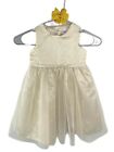 Nanette Girls Special Occasion Party Dress Ivory Gold Size 3T