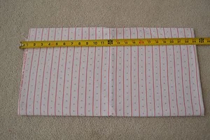 25" Long, Vintage, Red & White Stripes on Lt-Weight PolyCotton, Blouse, C845 - Picture 1 of 4