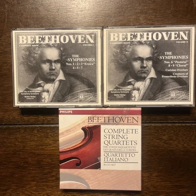 BEETHOVEN Complete Symphonies & String Quartets CD BOX SETS QUARTETTO ITALIANO Foto 1 de 4