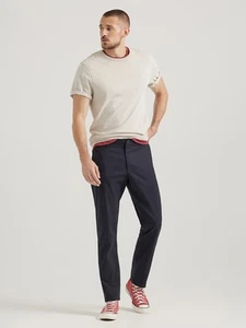 Lee Men's Extreme Motion MVP Relaxed Fit Flat Front Pant- Navy - Picture 1 of 6