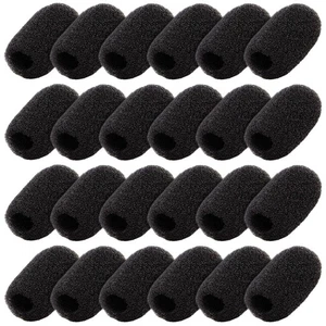 24 Stück Mikrofon Headset Windschutz Abdeckungen - Mini Schaumstoff Schutz Bildschirme für La... - Bild 1 von 9