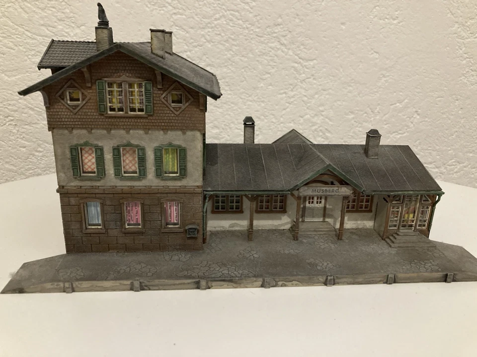 Vollmer 3507 Bahnhof Musberg gealtert patiniert Spur H0 Modellbahn - Bild 1 von 4