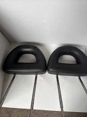 Par de reposacabezas asiento delantero izquierdo derecho VW Volkswagen Beetle 1999-2005 cuero negro Foto 1 de 4