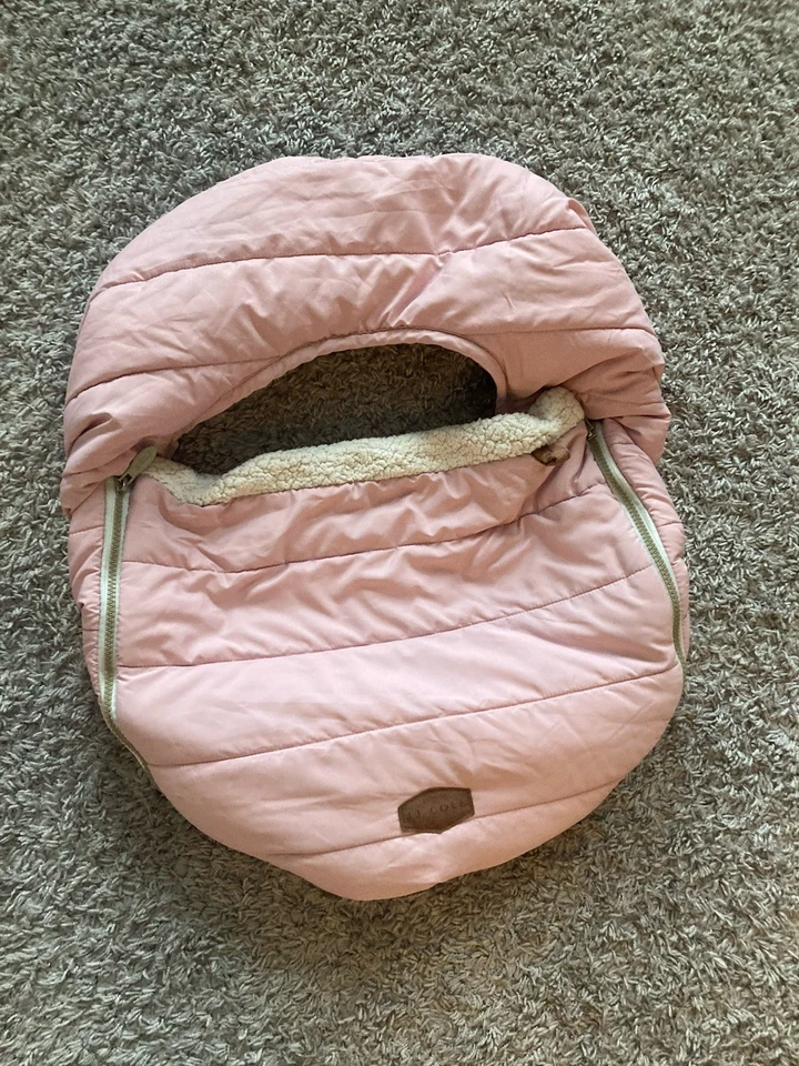 Cochecito Pottery Barn Kids JJ Cole bebé rosa claro asiento de coche paquete Foto 1 de 2