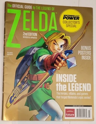 Official Guide to Legend of Zelda 2nd Edition Magazine GD Nintendo Power Link Mo - Image 1 of 3
