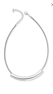 Collar Barra Curvada Tono Plata Alfani. ¡NUEVO CON ETIQUETAS! Foto 1 de 4