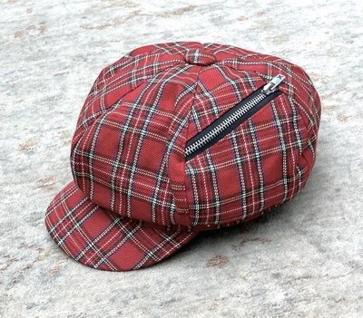 Goorin Bros EUC Red Plaid Paperboy Hat One Size - Image 1 of 4