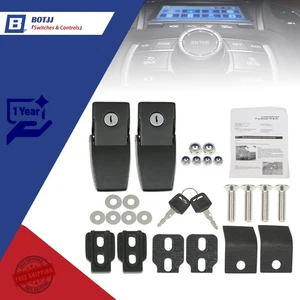 Hood Lock Catch Latches Kit Fit For Jeep Wrangler JK JKU JL JLU JT 2007-2021 - Picture 1 of 10