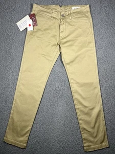Pantalones chinos ajustados elásticos FOB Factory para hombre beige medio F0428 hechos en Japón nuevos - Imagen 1 de 11