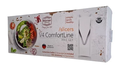 Börner V4 Set ComfotLine Gemüsehobel V-Hobel Gemüseschneider Karottenreibe Reibe - Bild 1 von 4