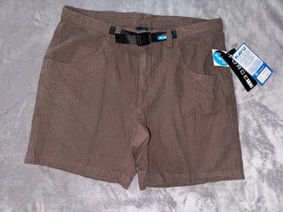 KAVU Mens Chilli Lite Short Brown Built-In Belt Elastic Size X Large NWT - Image 1 of 4