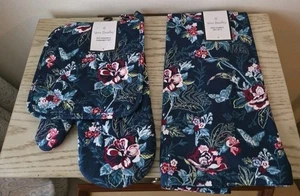 Vera Bradley nuovo con etichetta porta pentole abbinato, guanto da forno e 2 strofinacci floreale - Foto 1 di 5