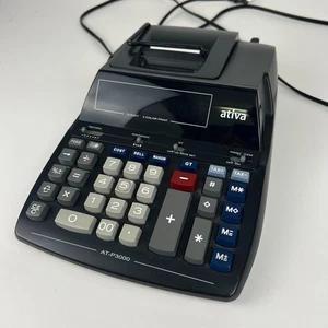Ativa AT-P3000 Printing Calculator 12 Digit 2 Color Print Tested Working - Picture 1 of 8