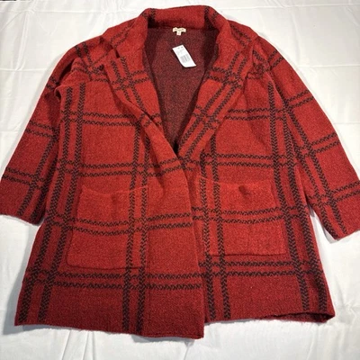 One World Live And Let Live Plaid Robe 1X NWT $88 - Image 1 of 4