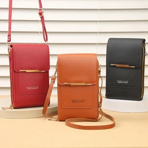 Bolso Loco Moda Pantalla Táctil Bloqueo Teléfono Celular Bolso Mujer Teléfono Móvil Tarjeta Hol - Imagen 1 de 24