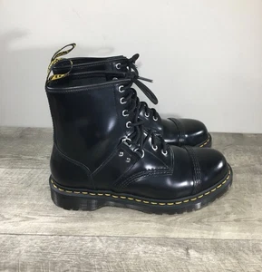 Dr. Docs Martens Doc 1460 Hardware Polished Leather Combat Men’s Boots UK 8 US 9 - Picture 1 of 10