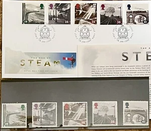 Royal Mail 5 X Mint Stamps The Age Of Steam & First Day Cover Jan 18th 1994 - Picture 1 of 7