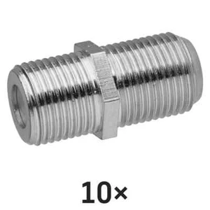 EMOS 10x Acoplamiento Antena hembra F conector M5602 para cable coaxial - Imagen 1 de 4