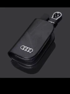 AUDI PORTACHIAVE IN PELLE PU CON LOGO SCRITTA AUDI - Foto 1 di 1