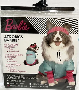Barbie Aeróbicos Mascota Perro Halloween Disfraz Conjunto Juegos con disfraces Mediano 18-28 LBS - NUEVO - Imagen 1 de 5