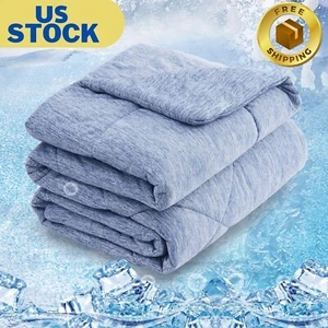 Cooling Comforter King Size,Double Sided Cooling Blanket for Hot Sleepers - Picture 1 of 10