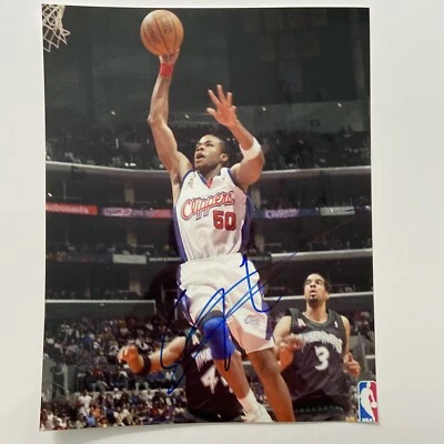 Foto de baloncesto 8x10 firmada por Corey Maggette de Los Angeles Clippers Foto 1 de 2
