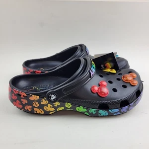 Crocs Disney Rainbow Red Pride Celebration Mickey Clog Size Men’s 10/Women’s 12 - Picture 1 of 5