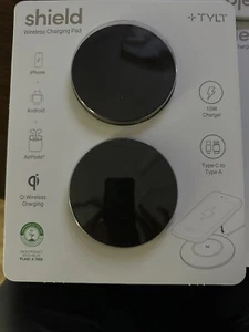 TYLT Shield 10W Slim Fastest TWO Pack Wireless Charging Pad - NOB - Picture 1 of 1