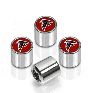 Neu NFL Atlanta Falcons Auto LKW verchromt Reifen Ventilschaft Kappen Abdeckungen - Bild 1 von 2