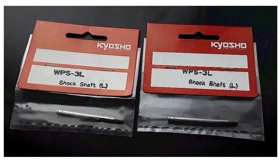2xVintage RC Kyosho WPS3L Shaft Long Gold Shock W5002 Turbo Optima Lazer Triumph - Image 1 of 1