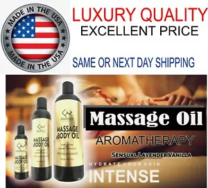 Massage, body Oil couple Rejuvenates Skin Relaxing Sensual Therapeutic Hydrates - Picture 1 of 87