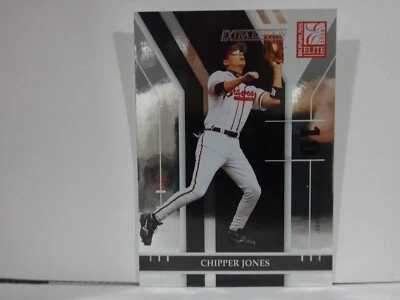 2004 Donruss Elite Extra Edition Atlanta Braves Baseball Card #77 Chipper Jones - Image 1 of 2