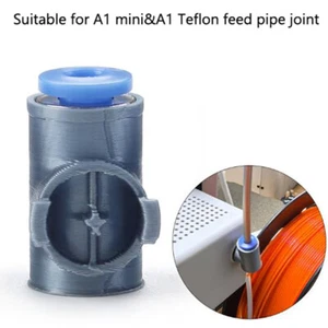 For Bambu Lab A1/A1 Mini PTFE Tube Connector Universal Material Feed Pipe - Photo 1/8