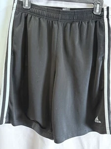 Adidas Boys Black Athletic Shorts Sz XL 18-20 Flaw See Picture - Picture 1 of 22