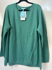 Blue Illusion Forest Marle Merino Wool Sweater 3L (18/20) RRP $169.99 - Foto 1 di 4