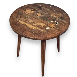 Antique Anglo Indian Inlaid Side Table - Picture 1 of 7